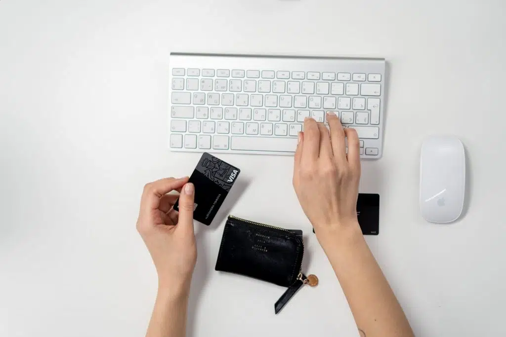 Free Person Shopping Online Stock Photo